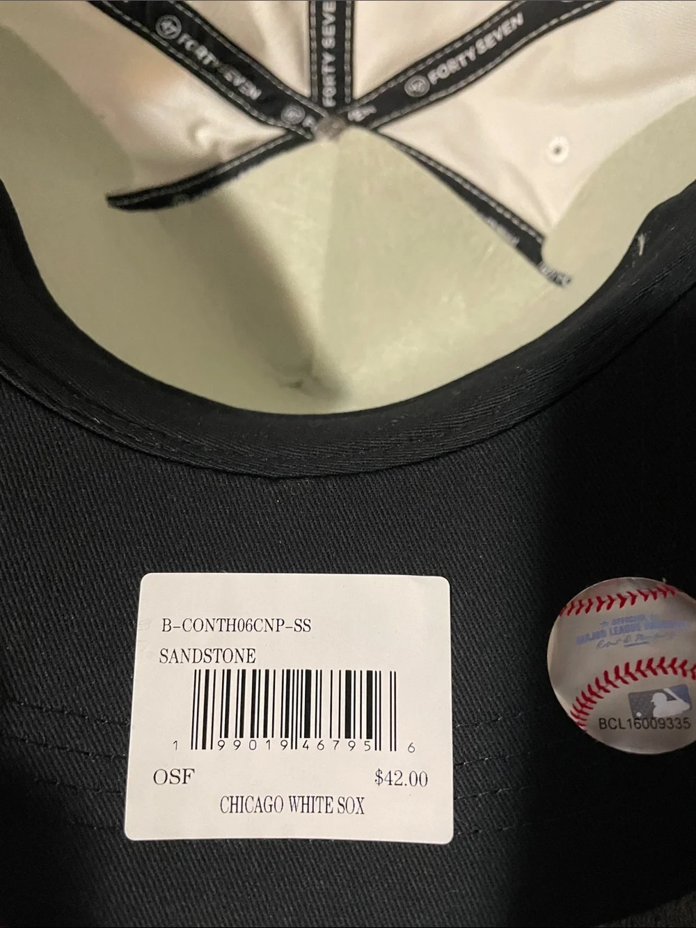 '47 Chicago White Sox Two-Tone Cap - White and Black